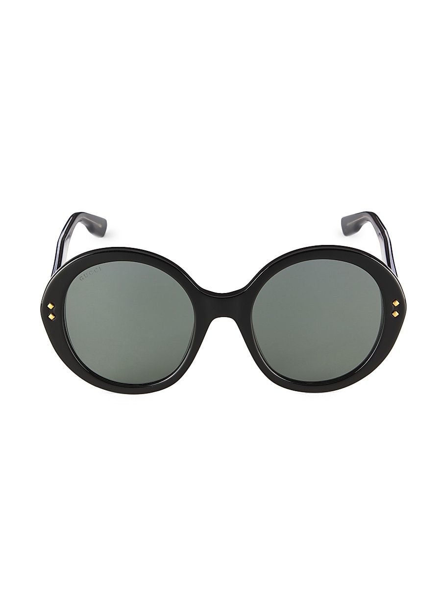 Women's 54MM Round Sunglasses - Black