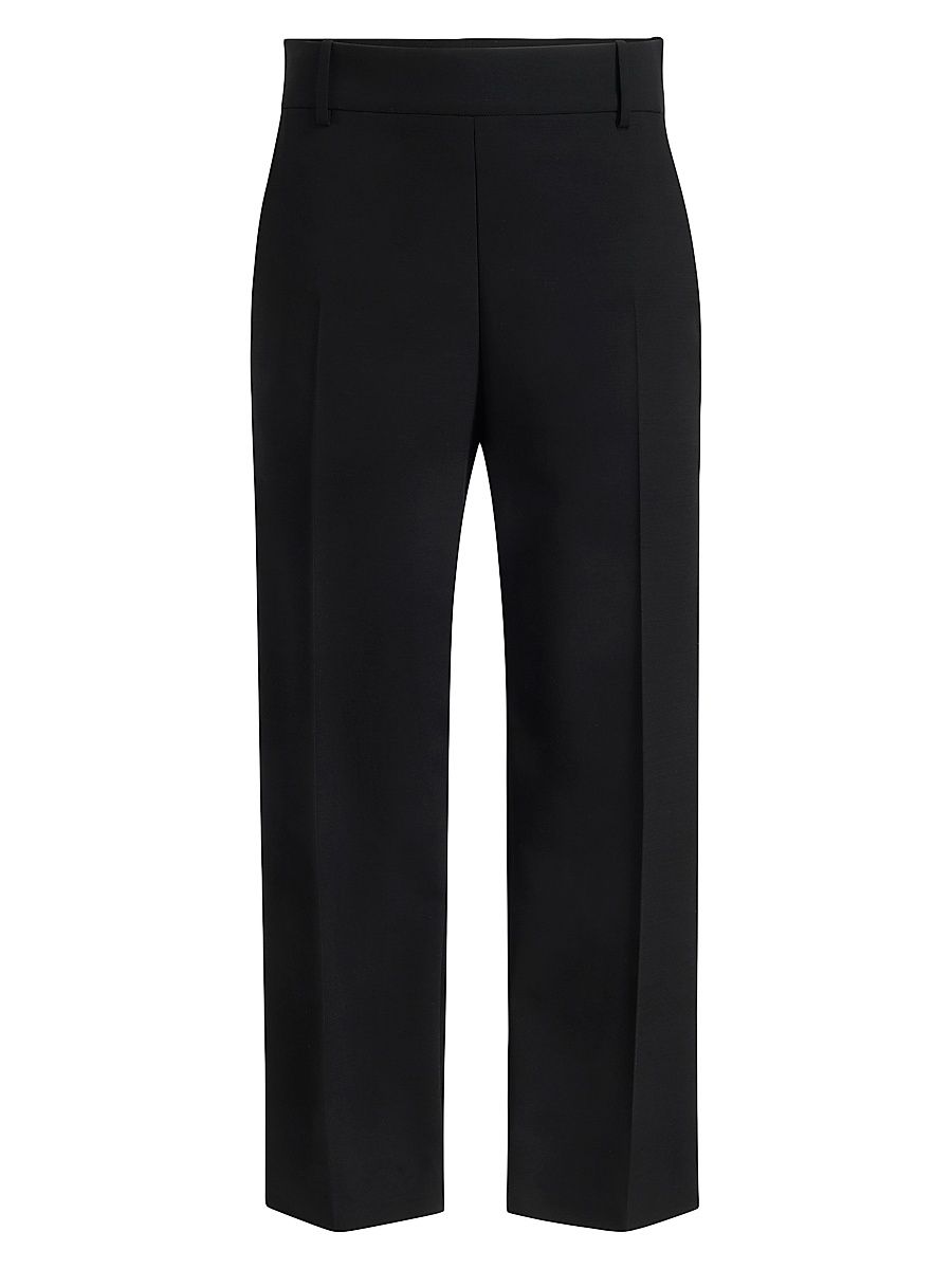 Women's Cam Stretch Creased-Front Pants - Black - Size 8