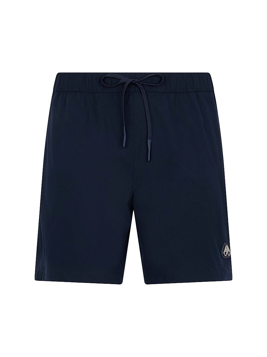 Men's Logo Drawstring Swim Shorts - Navy - Size Large