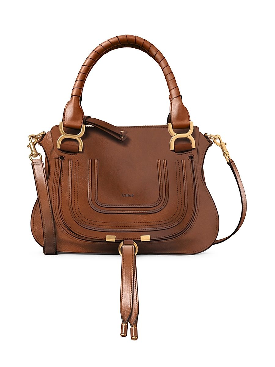 Women's Marcie Small Leather Satchel - Clay Brown