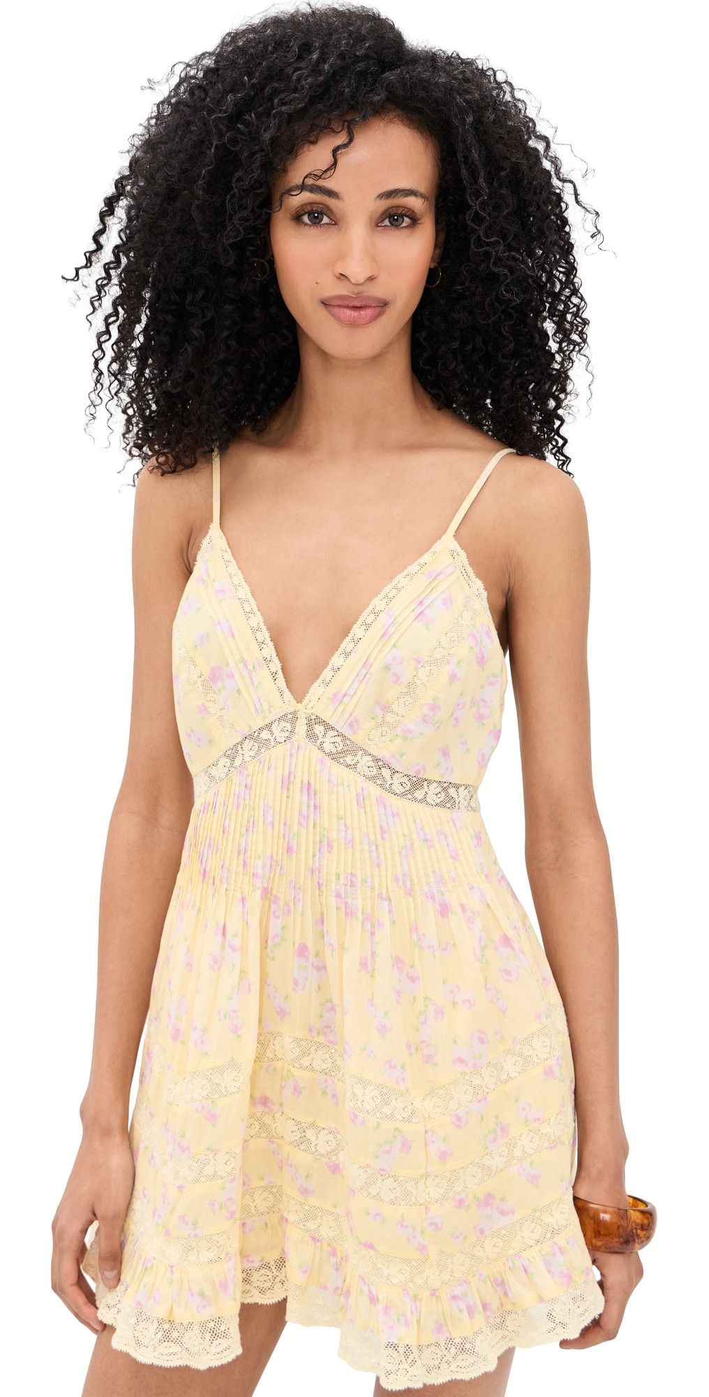 LoveShackFancy Alonna Dress Lemon Spritz XXL