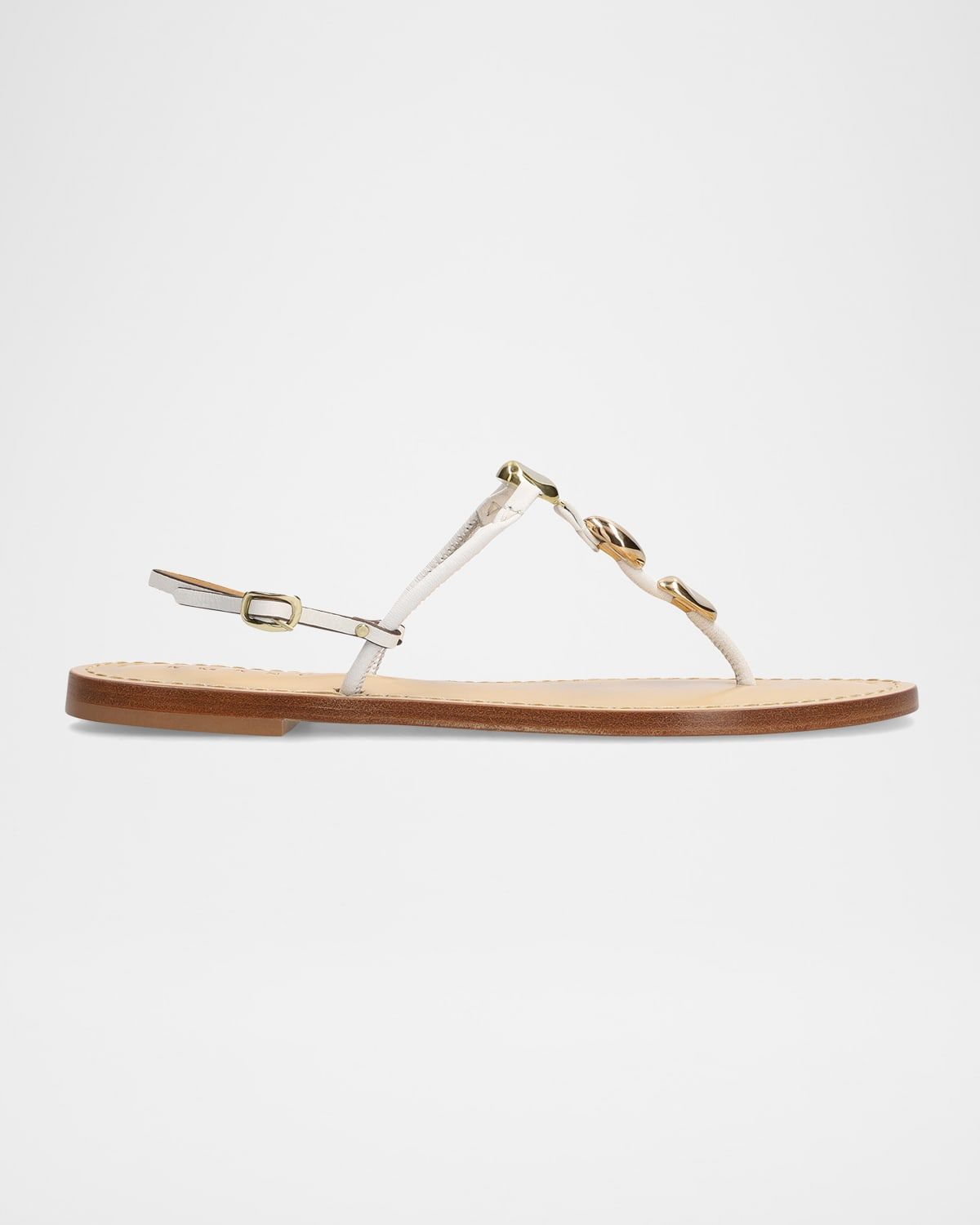 The Nairobi Leather T-Strap Sandals