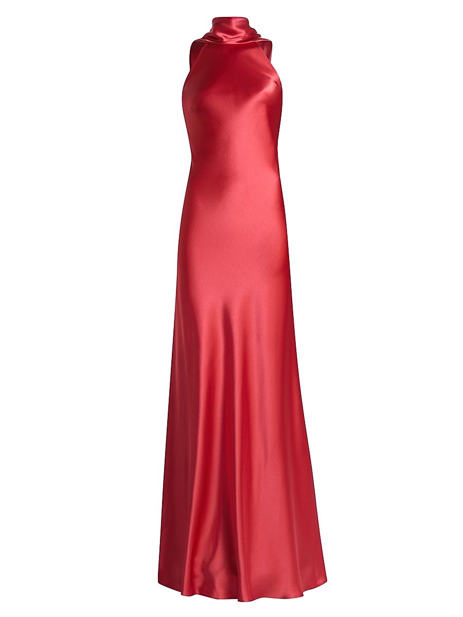 Women's Paneled Satin Gown - Siena - Size 10