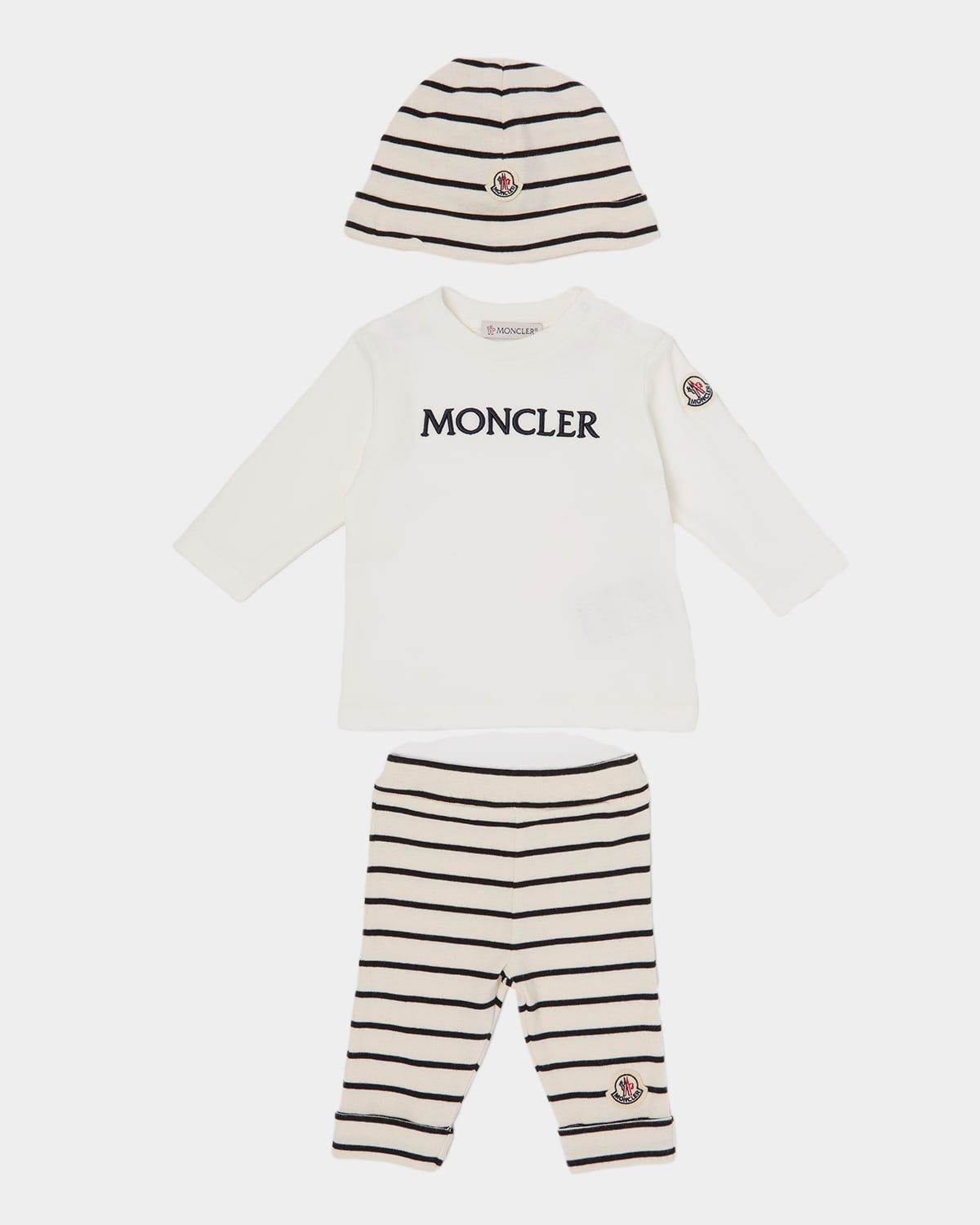 Kid & apos;s T-Shirt, Leggings, and Bonnet Set, Size 0M-12M