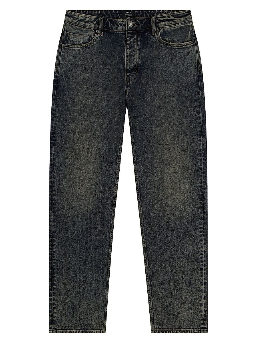 Men's Ray Straight Morocco Overdye Jeans - Black Overdye - Size 36