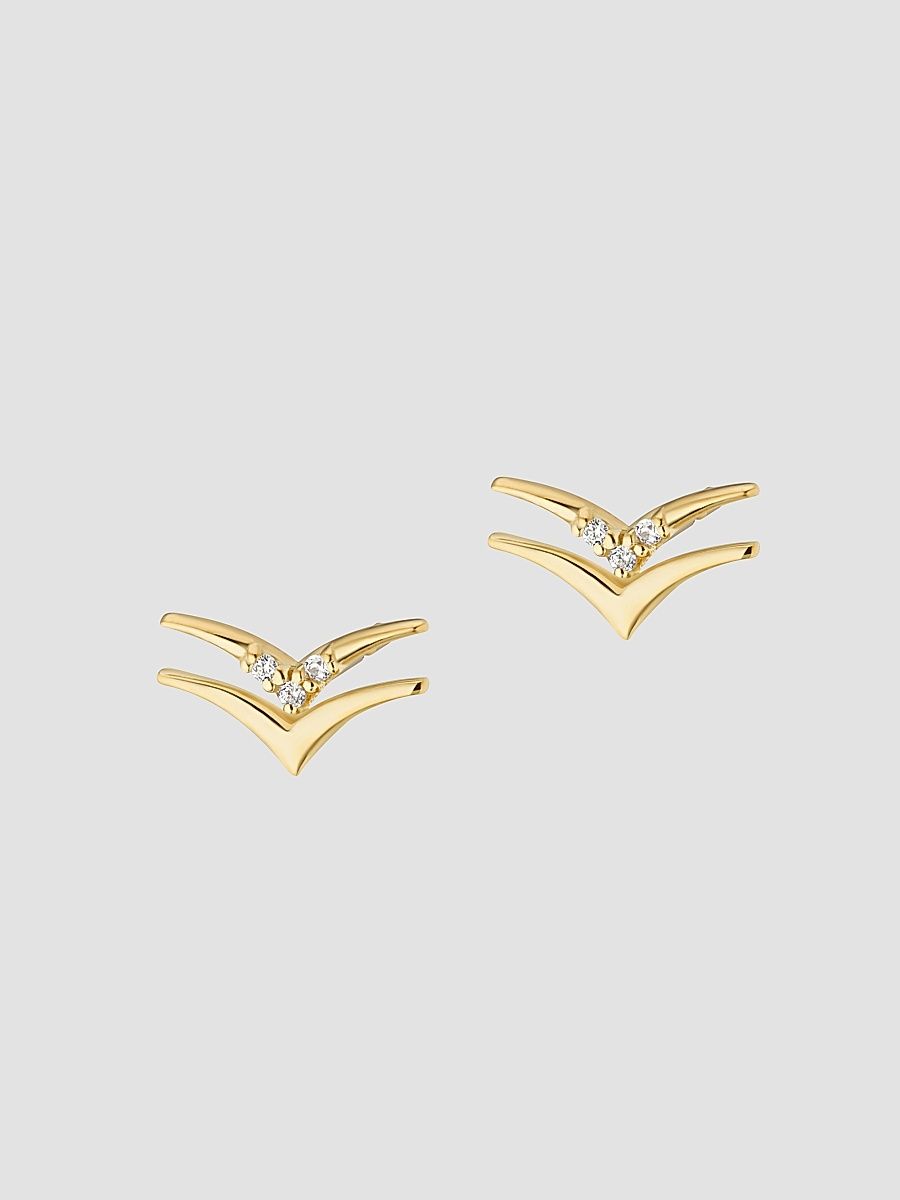 Women's Fly High Studs in 14K Yellow Gold - Gold