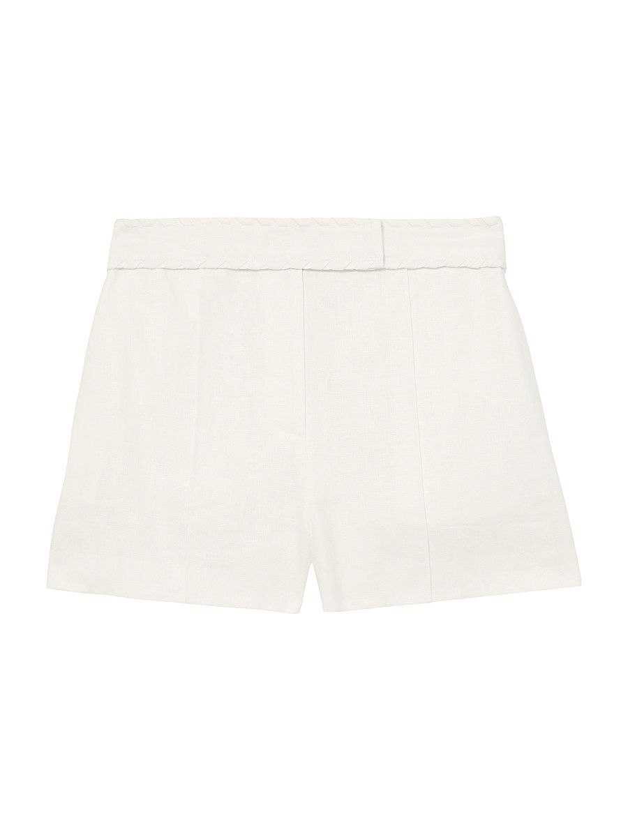 Women's Fawn Linen Shorts - White - Size 10