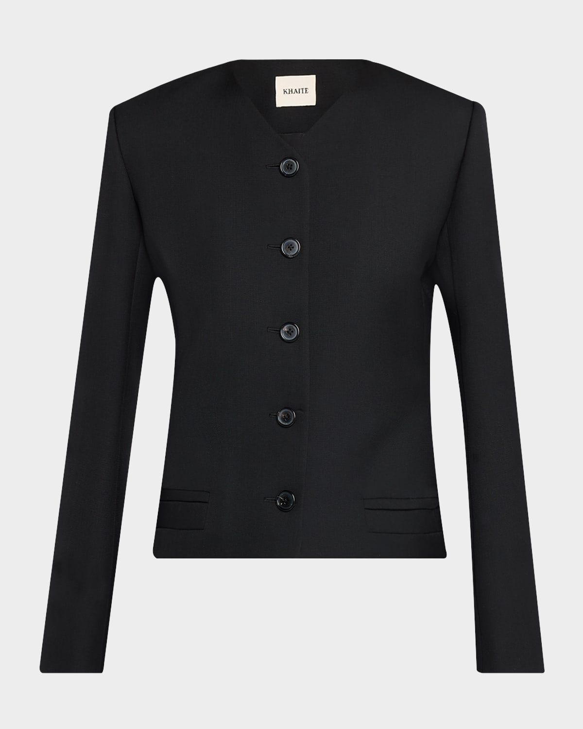 Nara Collarless Single-Breasted Jacket