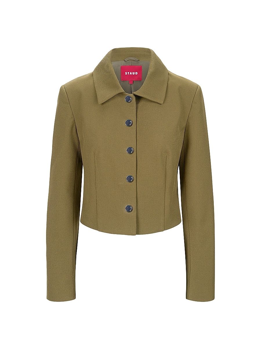 Women's Marino Tailored Jacket - Sergeant Green - Size Large