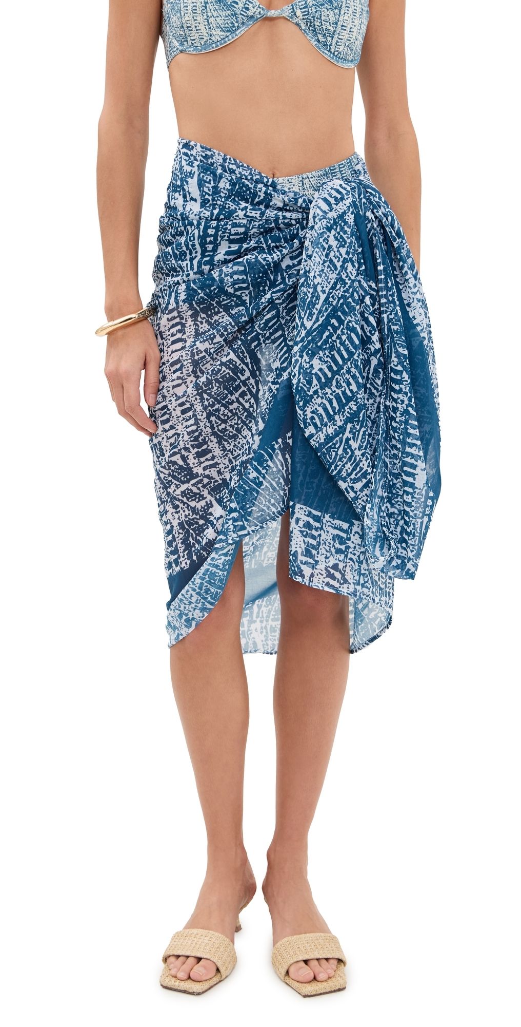 Palmacea Pareo Sarong Denim One Size