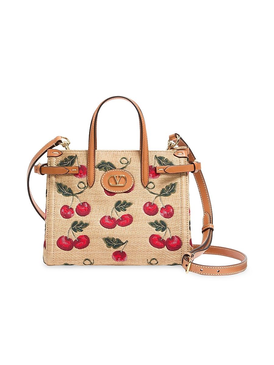 Women's Antibes Small Shopping Tote Bag - Natural Red