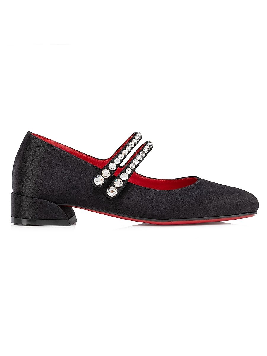 Christian Louboutin Girl's Little Girl's & Girl's Jane Fille Shoes - Black - Size 1 (Child)
