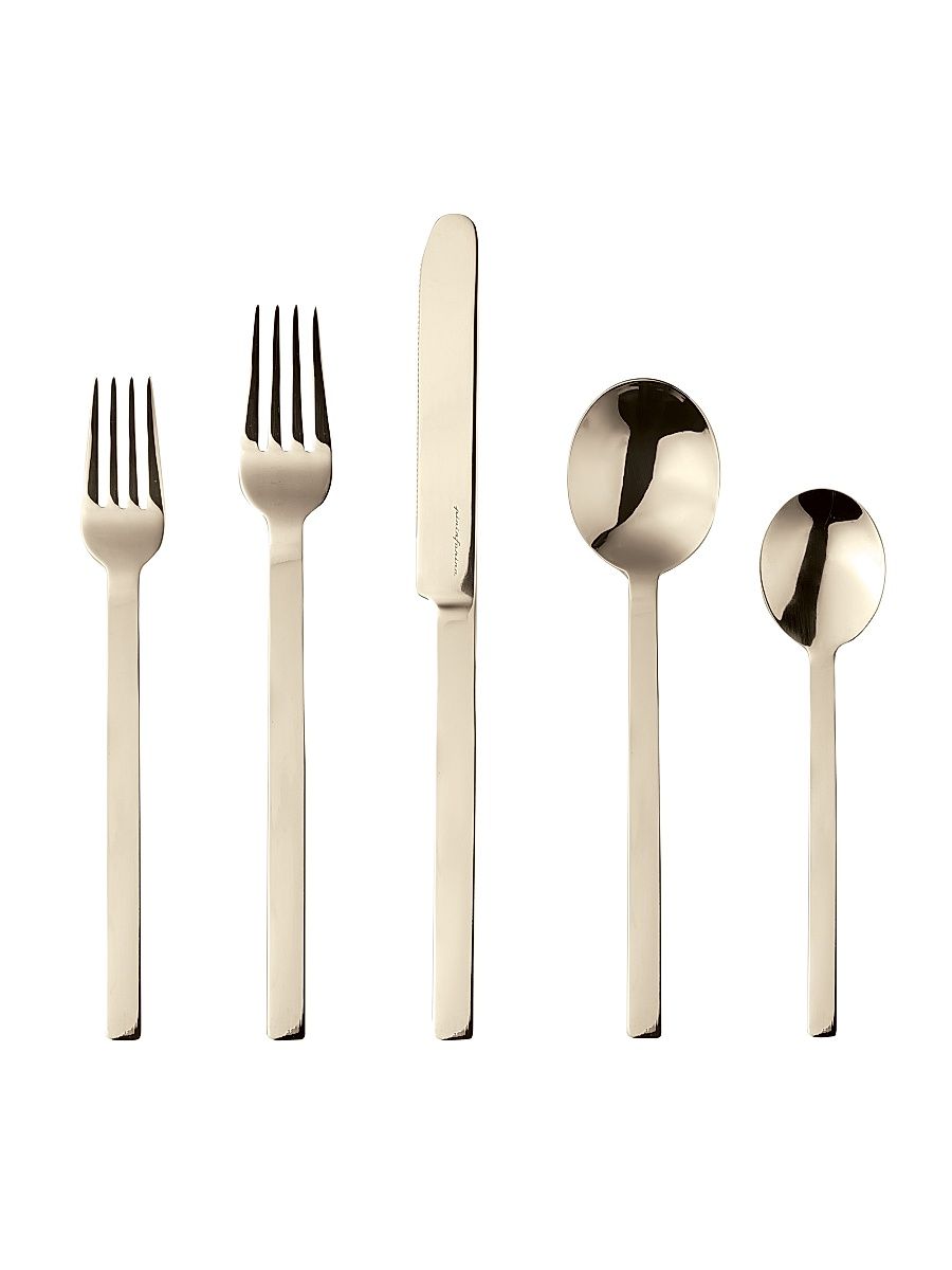 Stile 5-Piece Flatware Set - Champagne