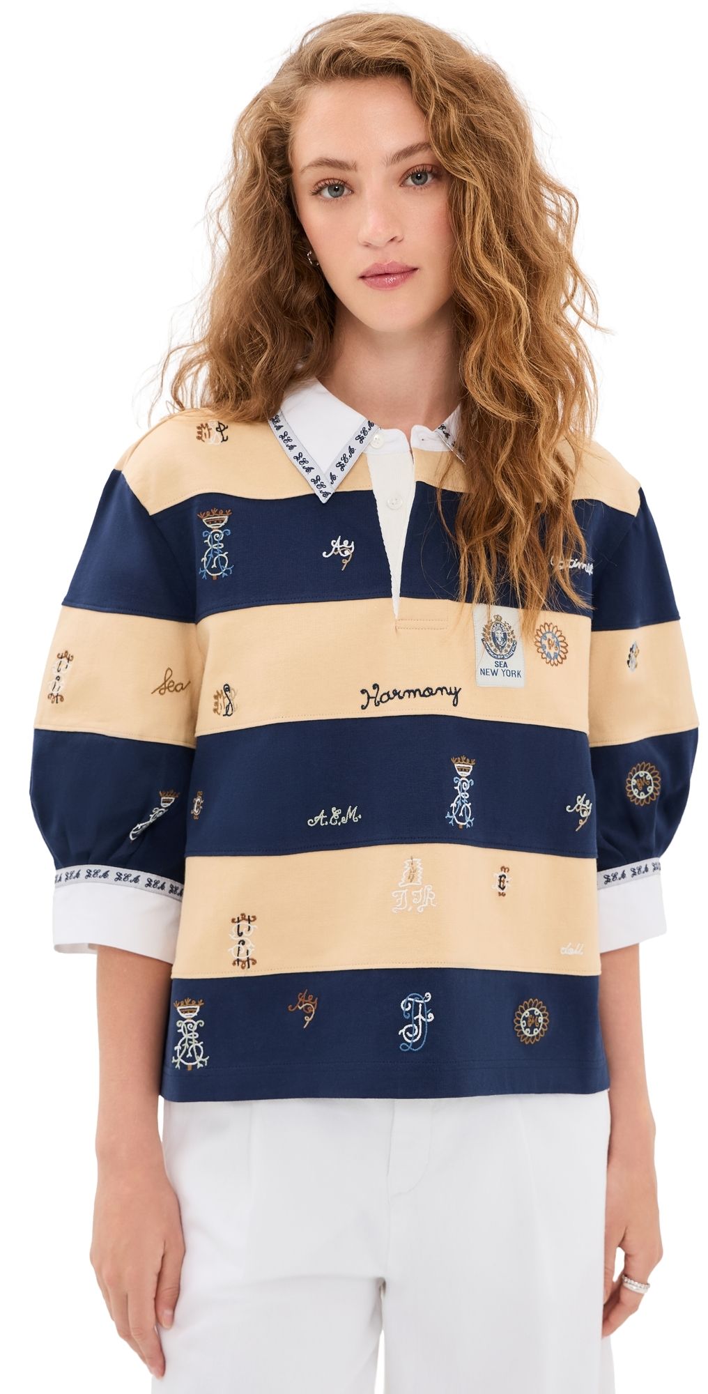 Sea Juliet Embroidered Rugby Top Multi XS