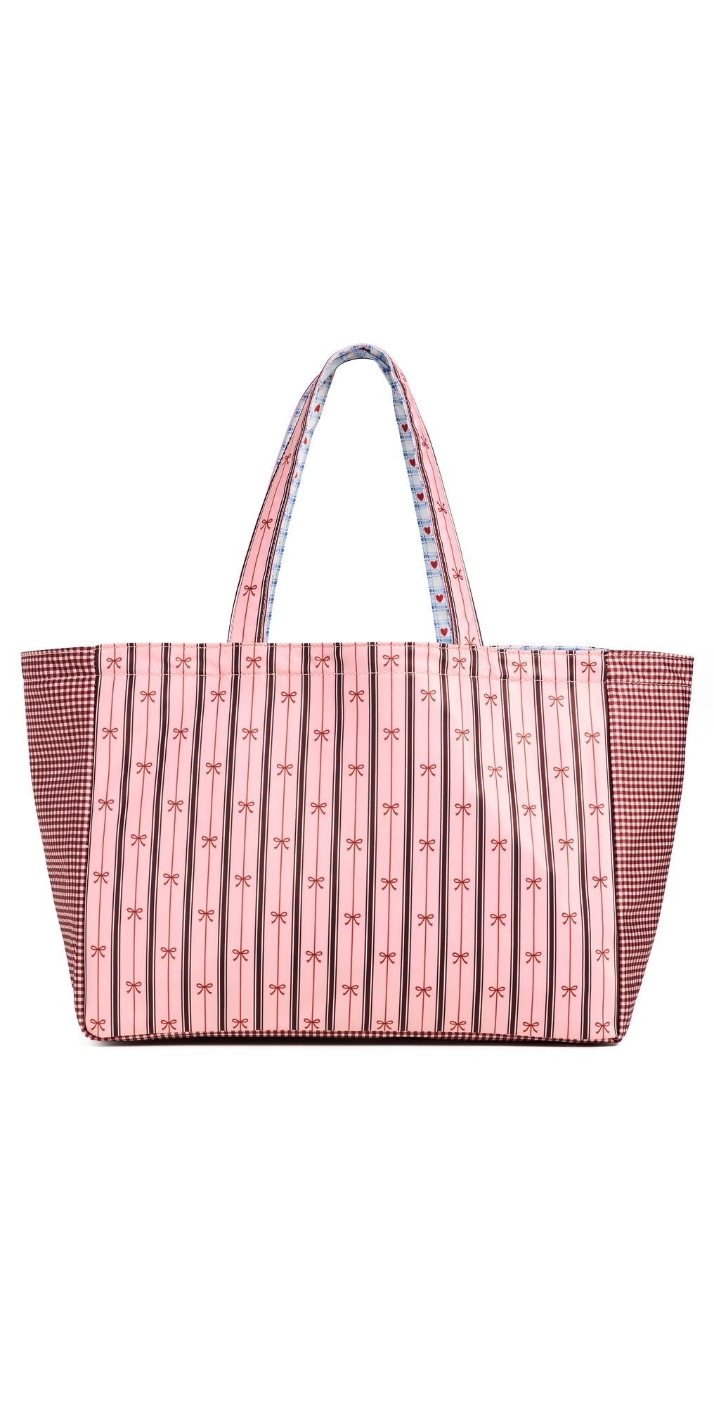 Stoney Clover Lane Reversible Everything Tote Stripe Bow One Size