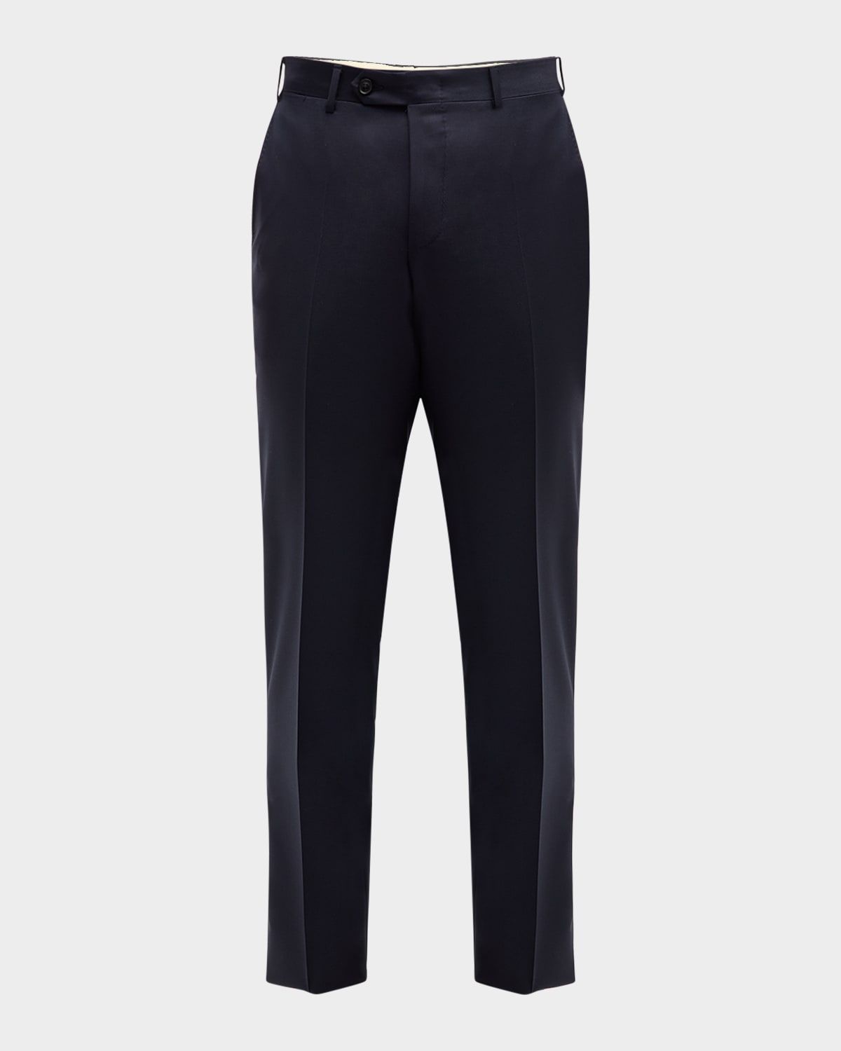 Men & apos;s Solid 150s Wool Twill Pants