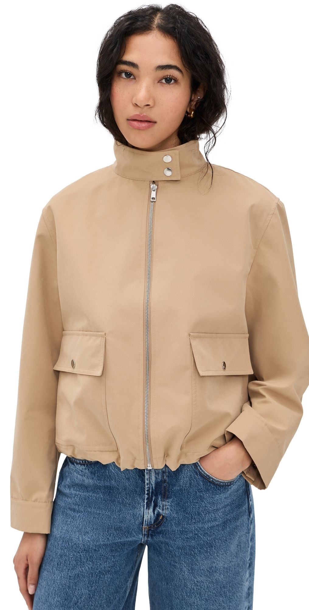 ALIGNE Brody Bomber Jacket Camel L