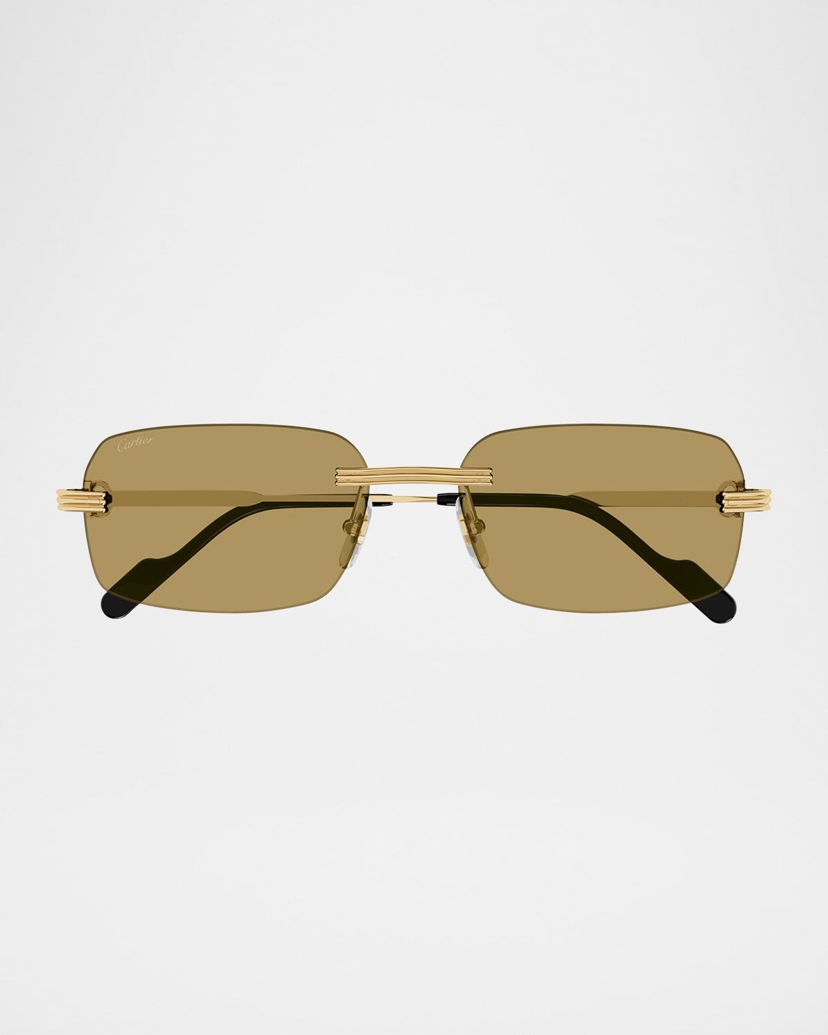 Men & apos;s Rimless Rectangle Metal Sunglasses