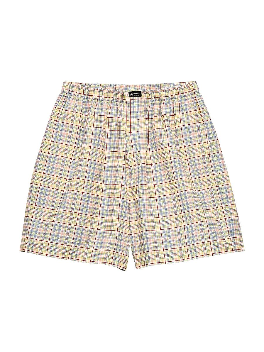 Men's Cotton Bermuda Shorts - Blue - Size XL