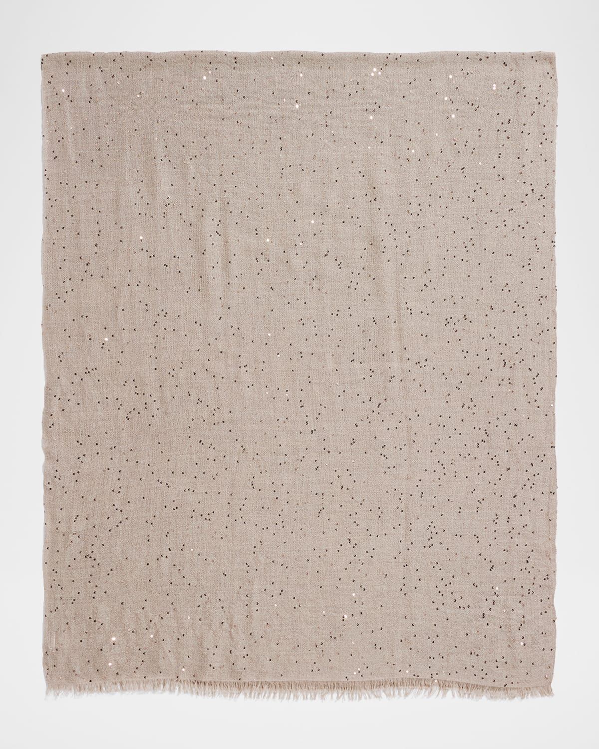 Cashmere-Blend Speckled Scarf