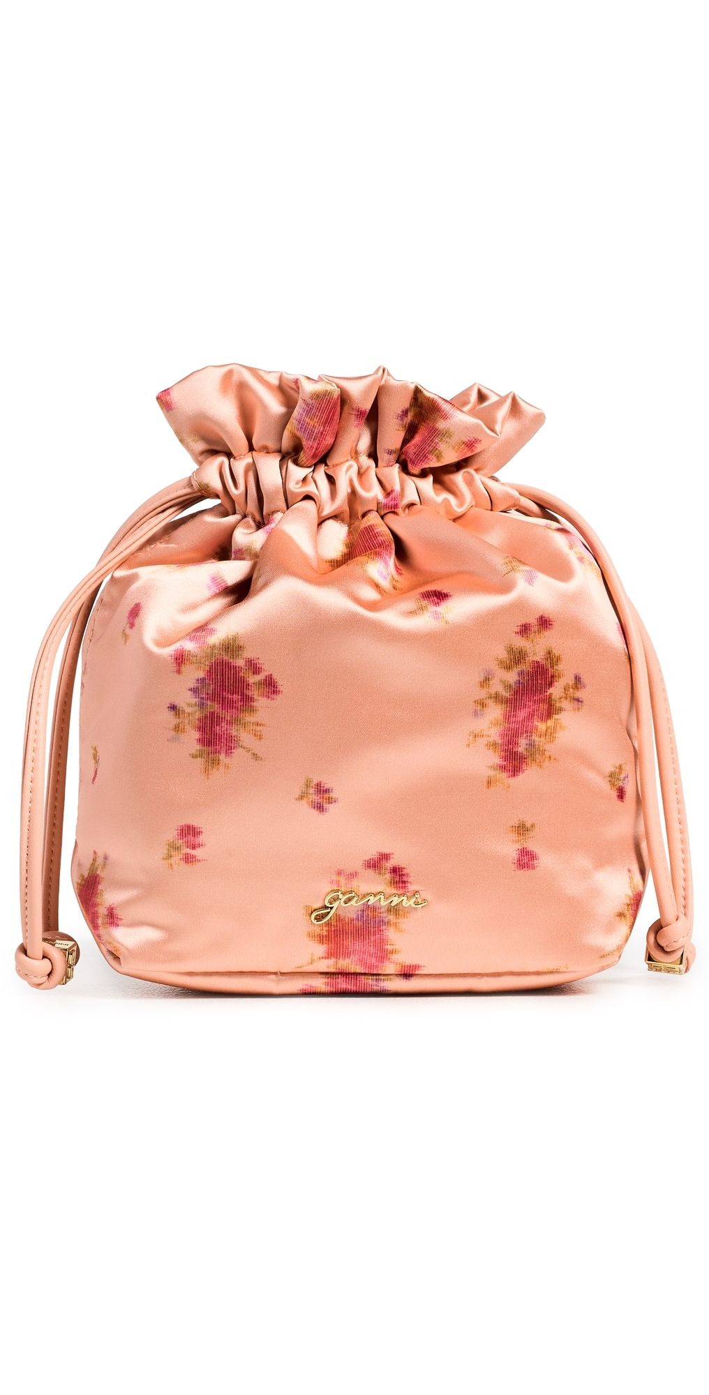 GANNI Pouch Printed Nylon Bag Shrimp One Size