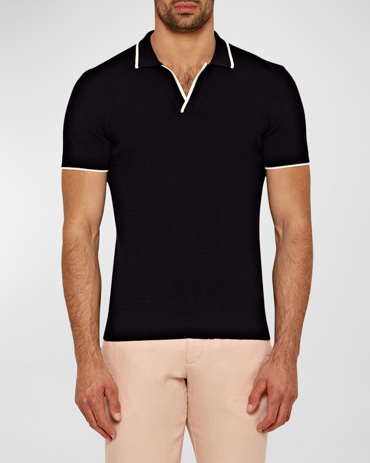 Men & apos;s Horton Tipped Wool Polo Shirt