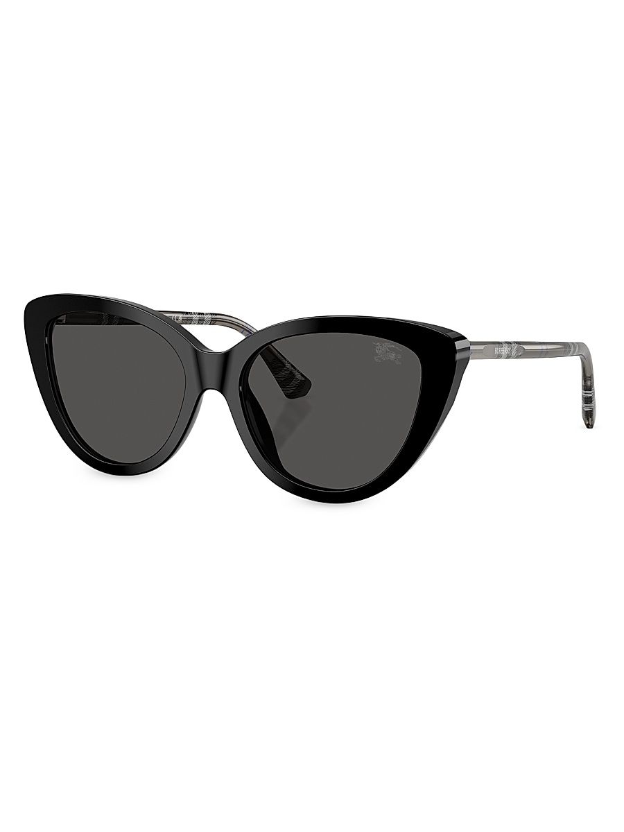 Women's 55MM Cat-Eye Sunglasses - Black