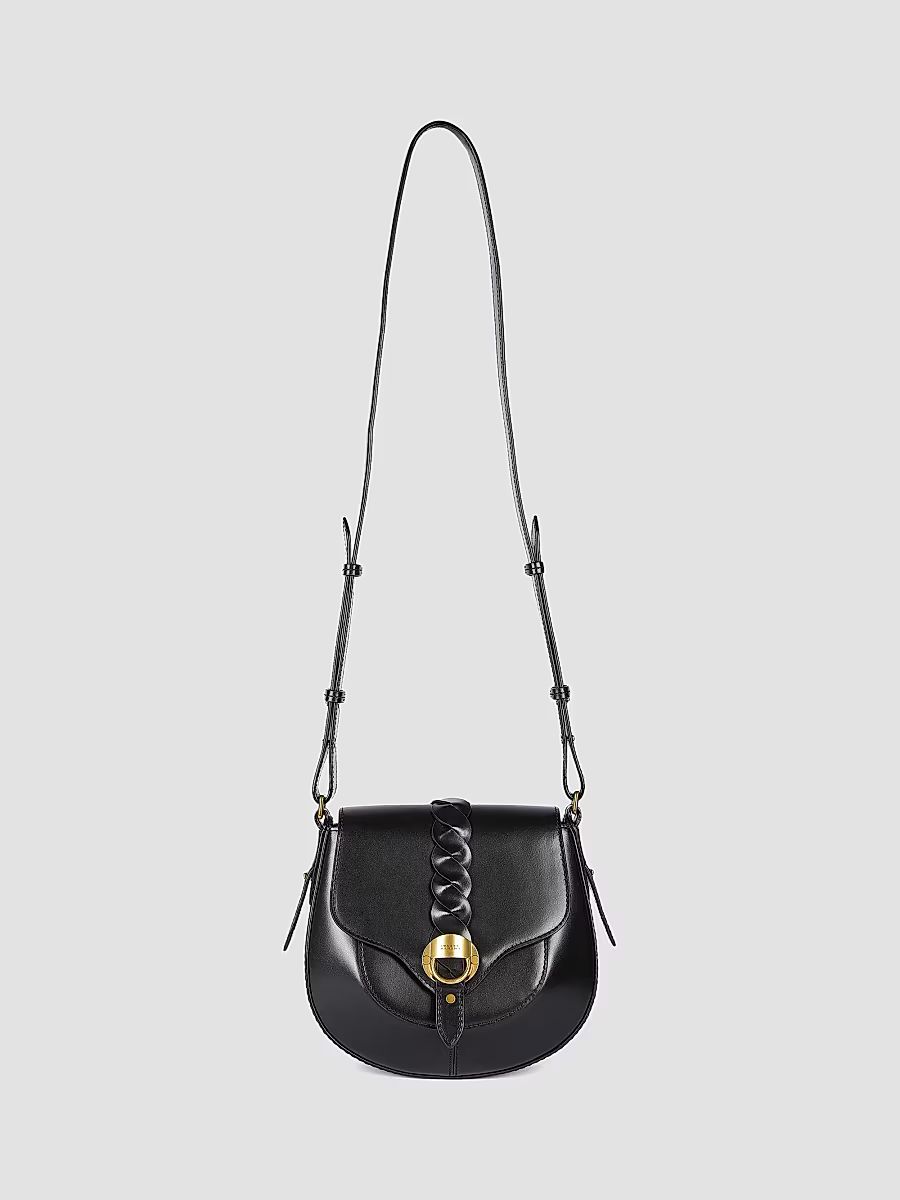 Isabel Marant Women's Altay Small Leather Saddle Bag - Black