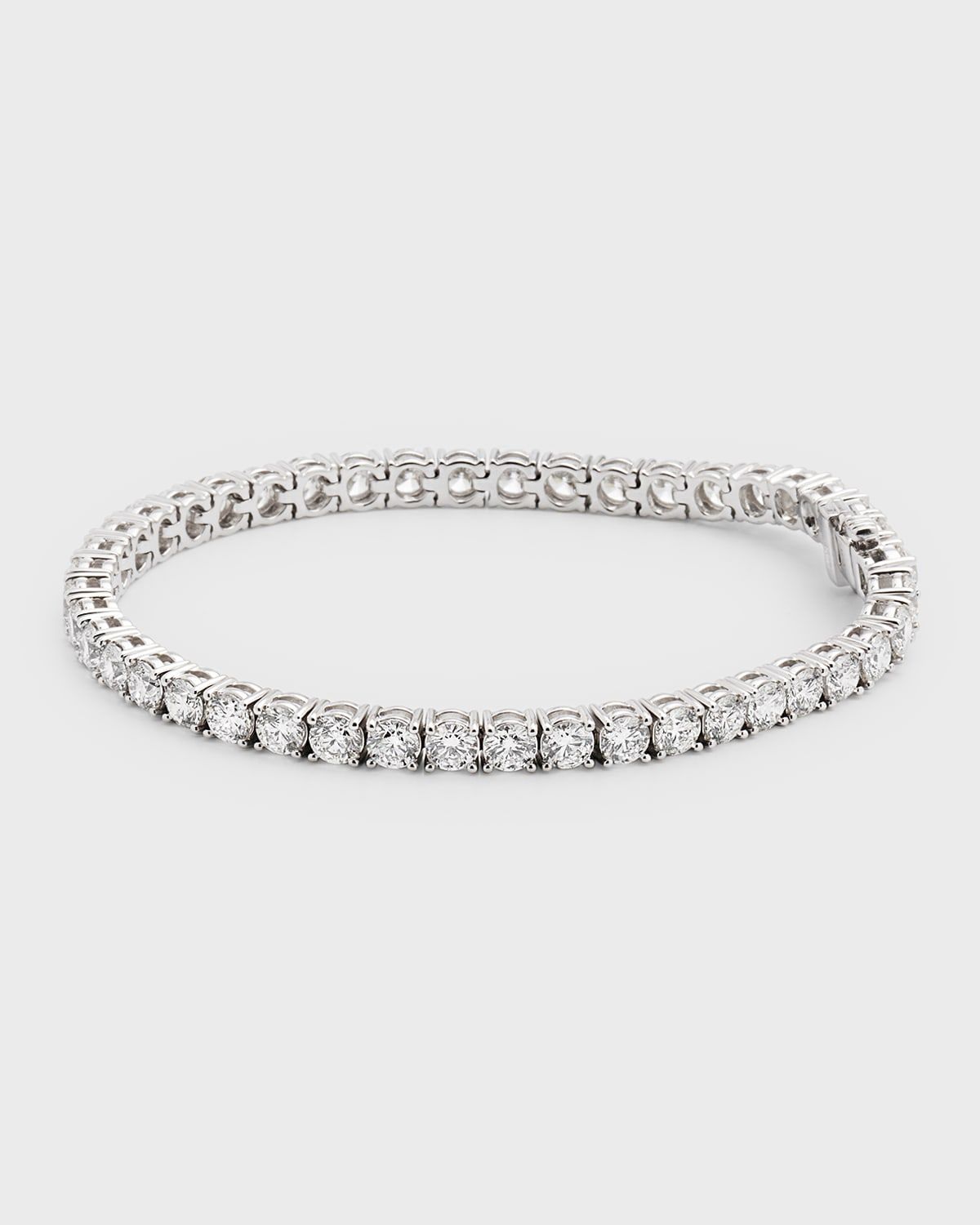18K White Gold FG-SI1 Diamond Tennis Bracelet, 10.6tcw, 7"L