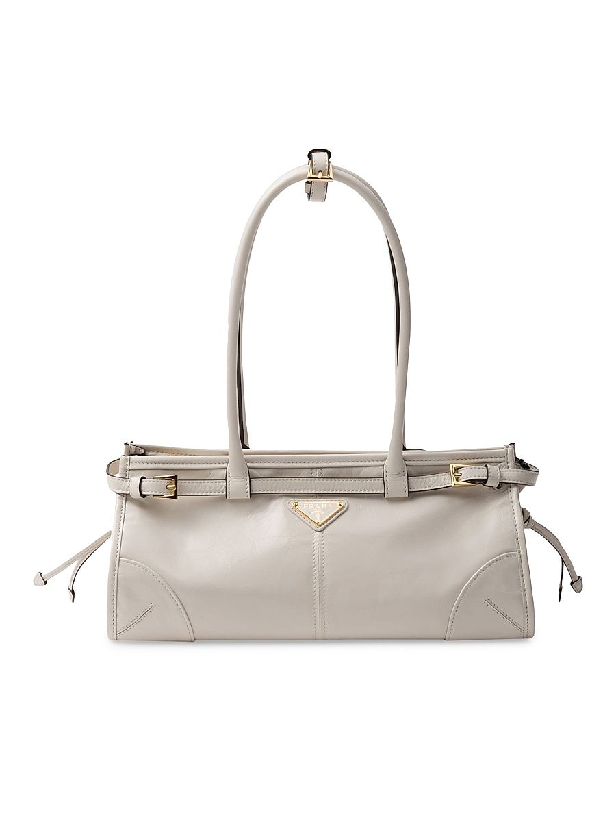 Women's Bonnie Medium Leather Top Handle Bag - White