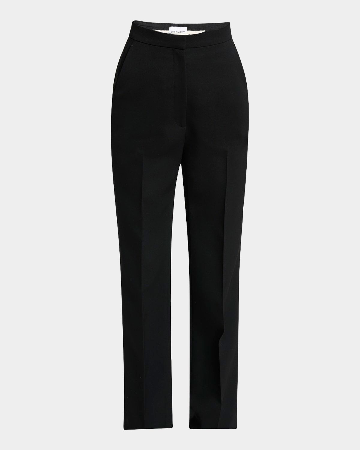 Classic Straight-Leg Tuxedo Pants