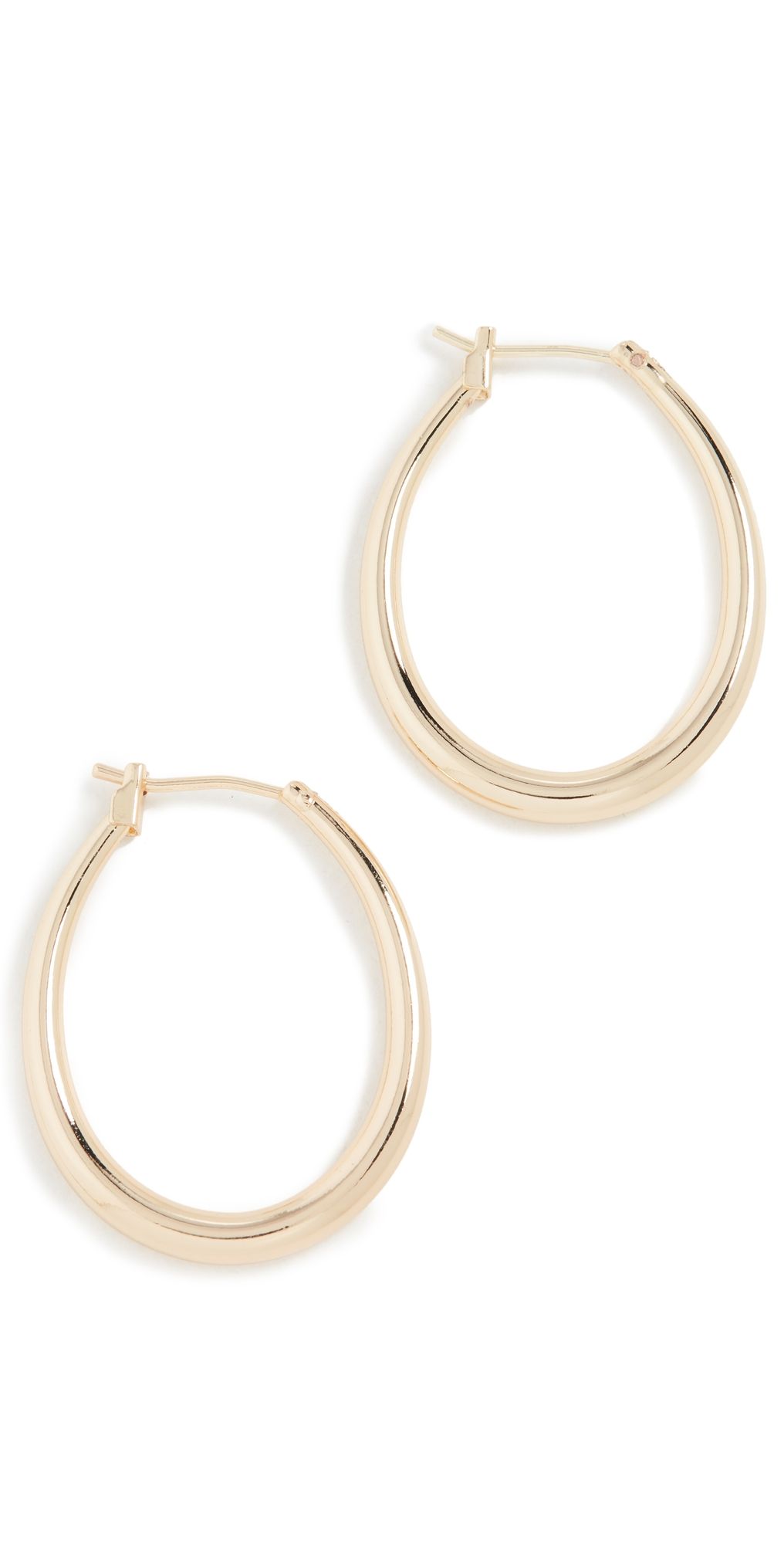 SHASHI Ovale Hoops Gold One Size