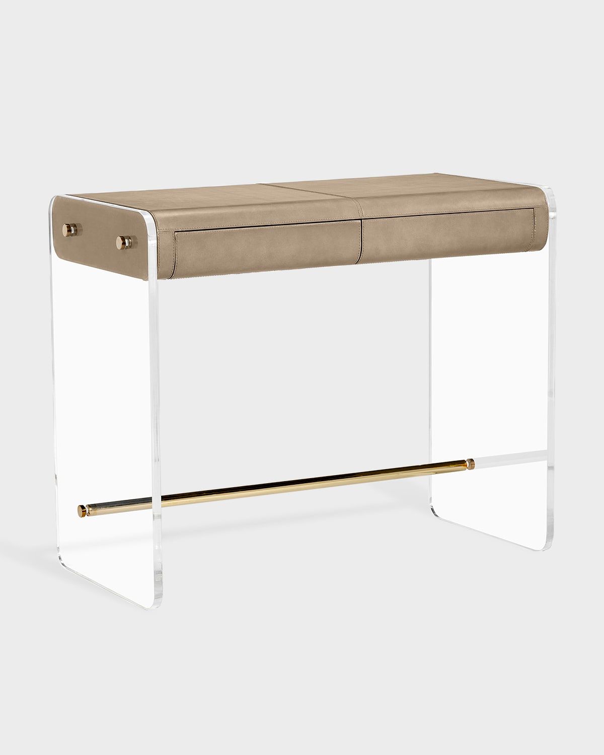 Cora Acrylic and Leather Desk
