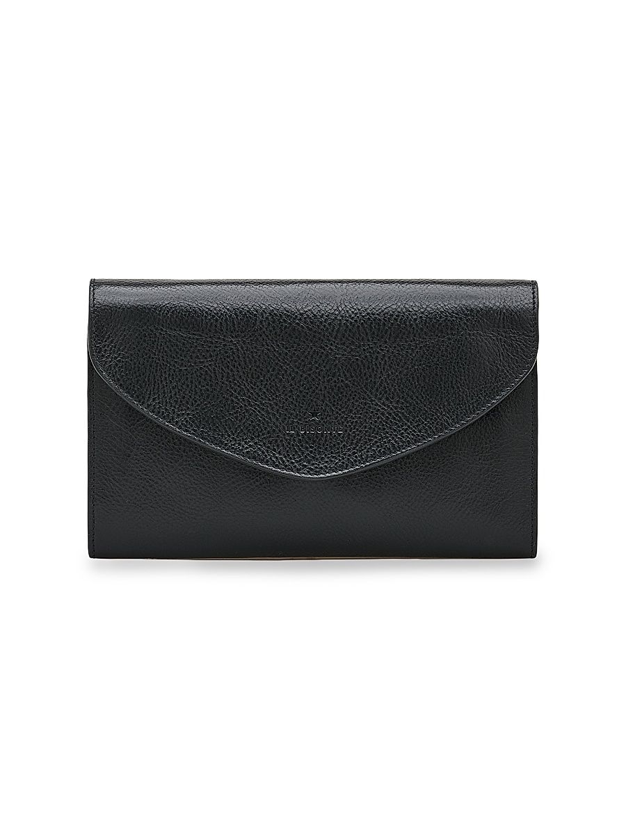 Women's Bigallo Leather Wallet on Chain Bag - Black