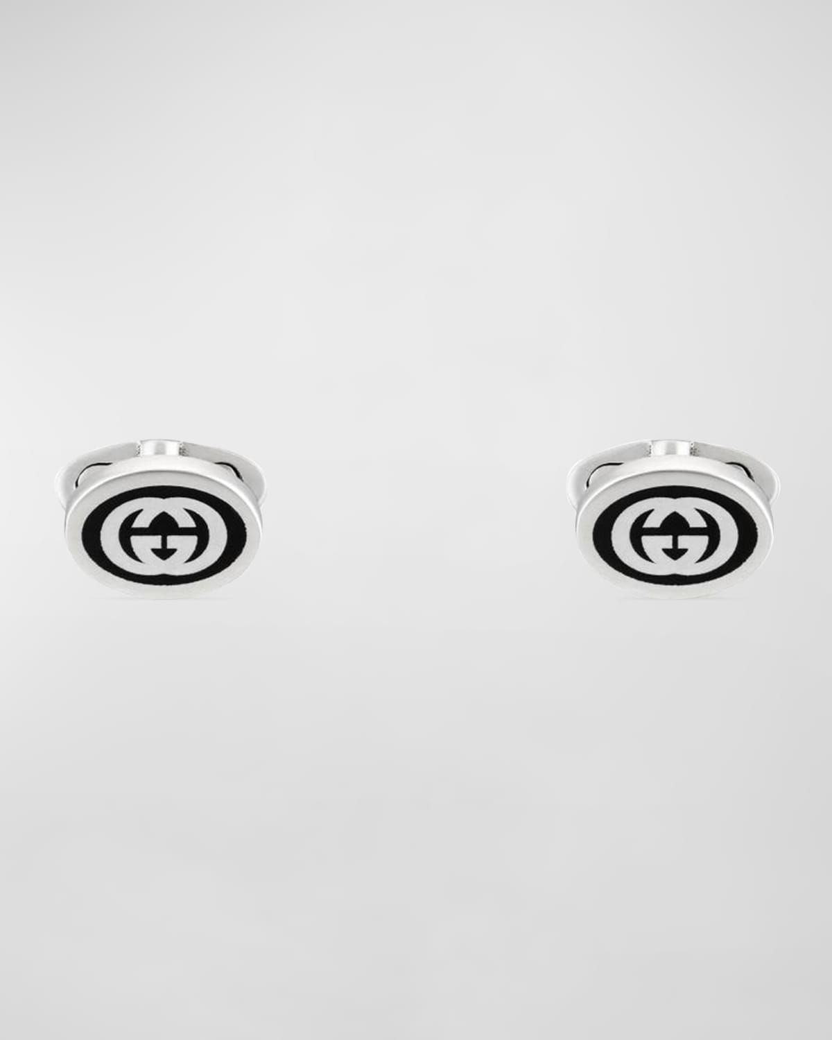 Men & apos;s Interlocking G-Logo Sterling Silver Cufflinks
