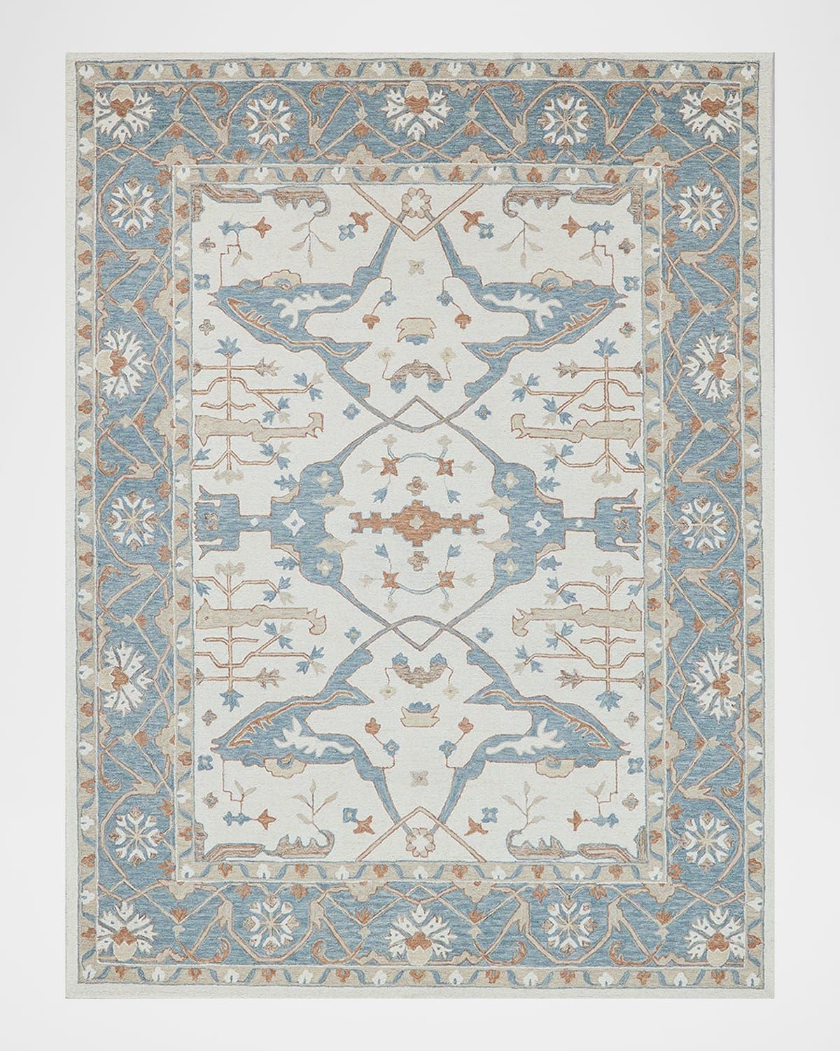 Claremont Hand-Tufted Light Blue Oushak Rug