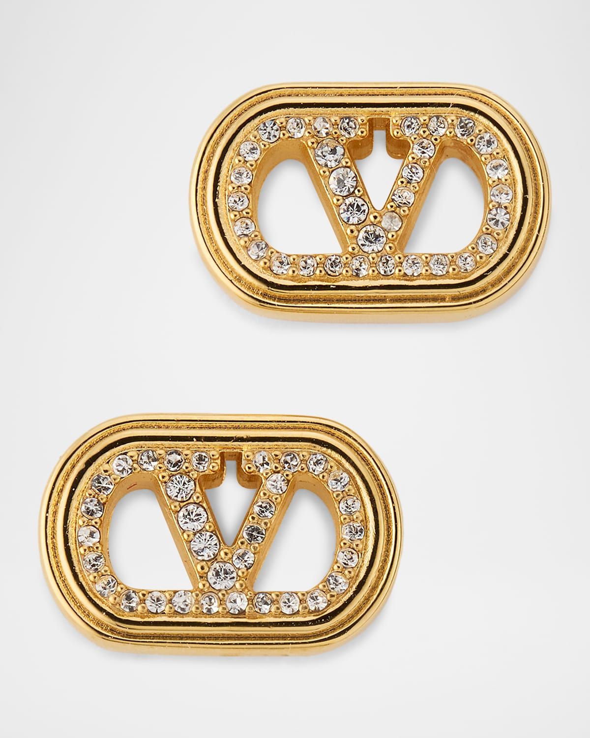 Crystal Ovalette Stud Earrings