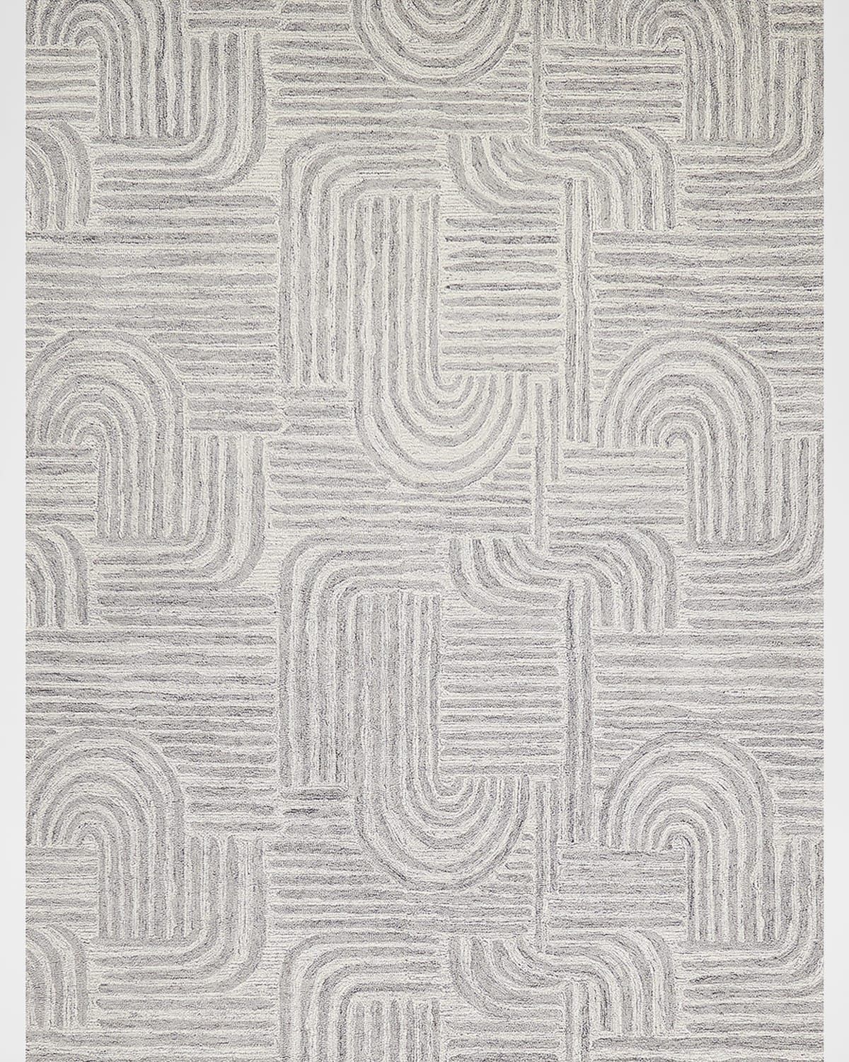 Juno Hand-Tufted Gray/Ivory Rug