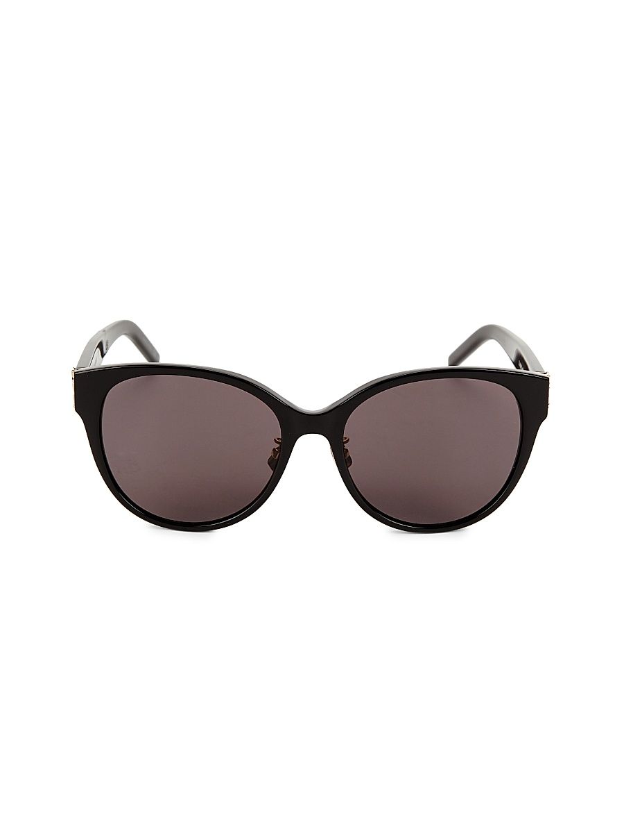 Women's 57MM Cat-Eye Sunglasses - Black