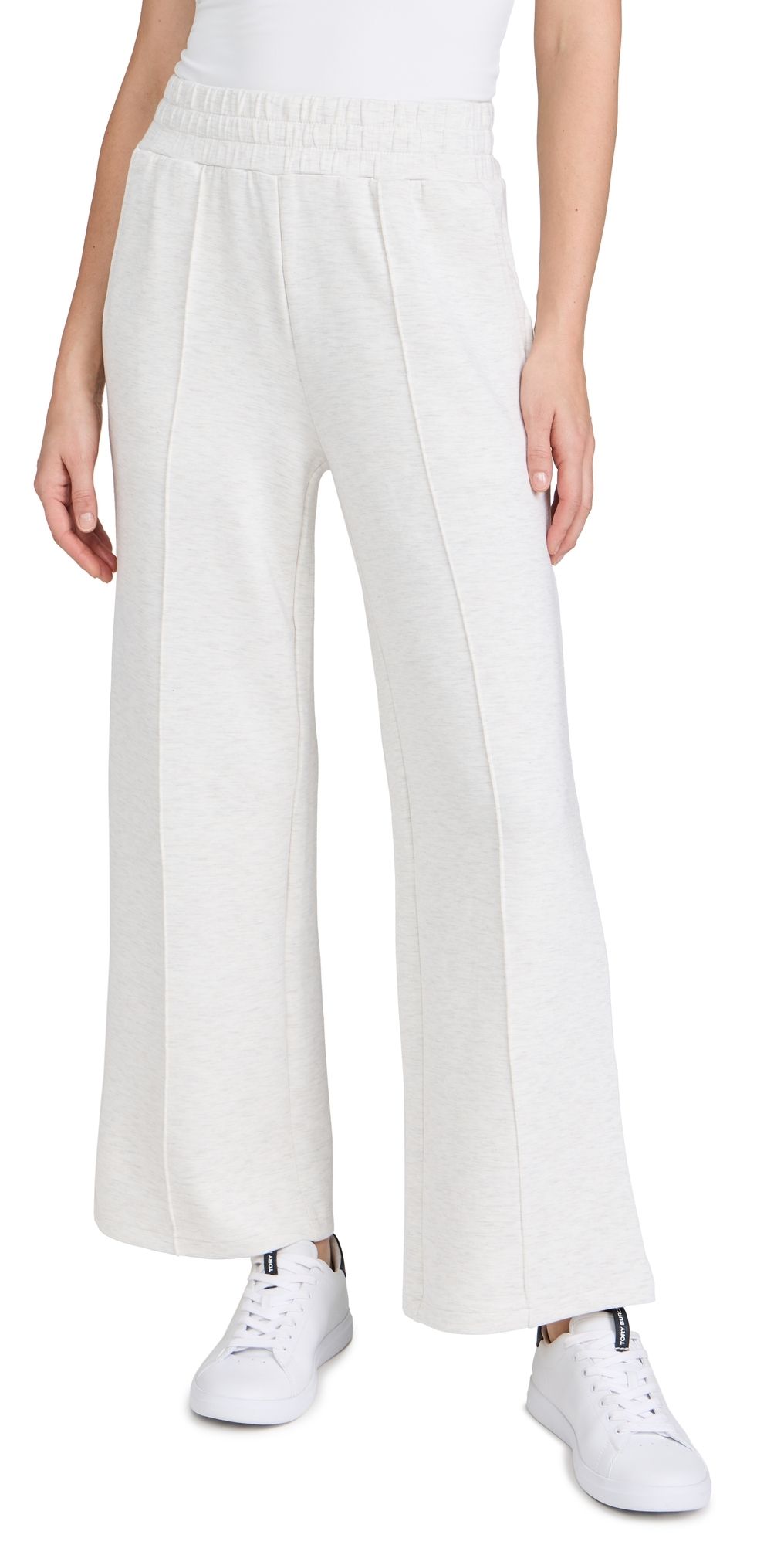 Varley The Wide Leg Pants 28 Ivory Marl XS