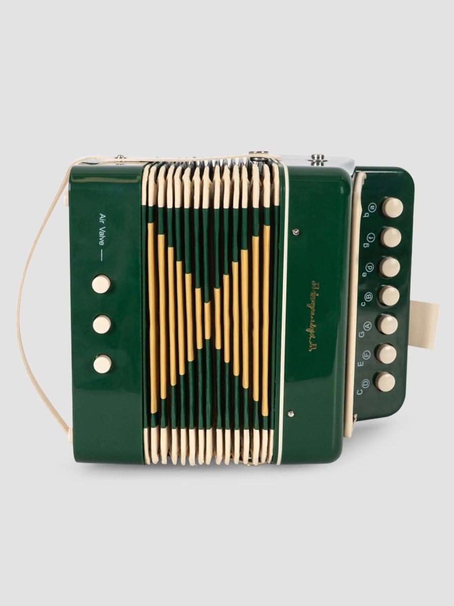 Konges Slojd Unisex Kid's Accordion Toy - Green