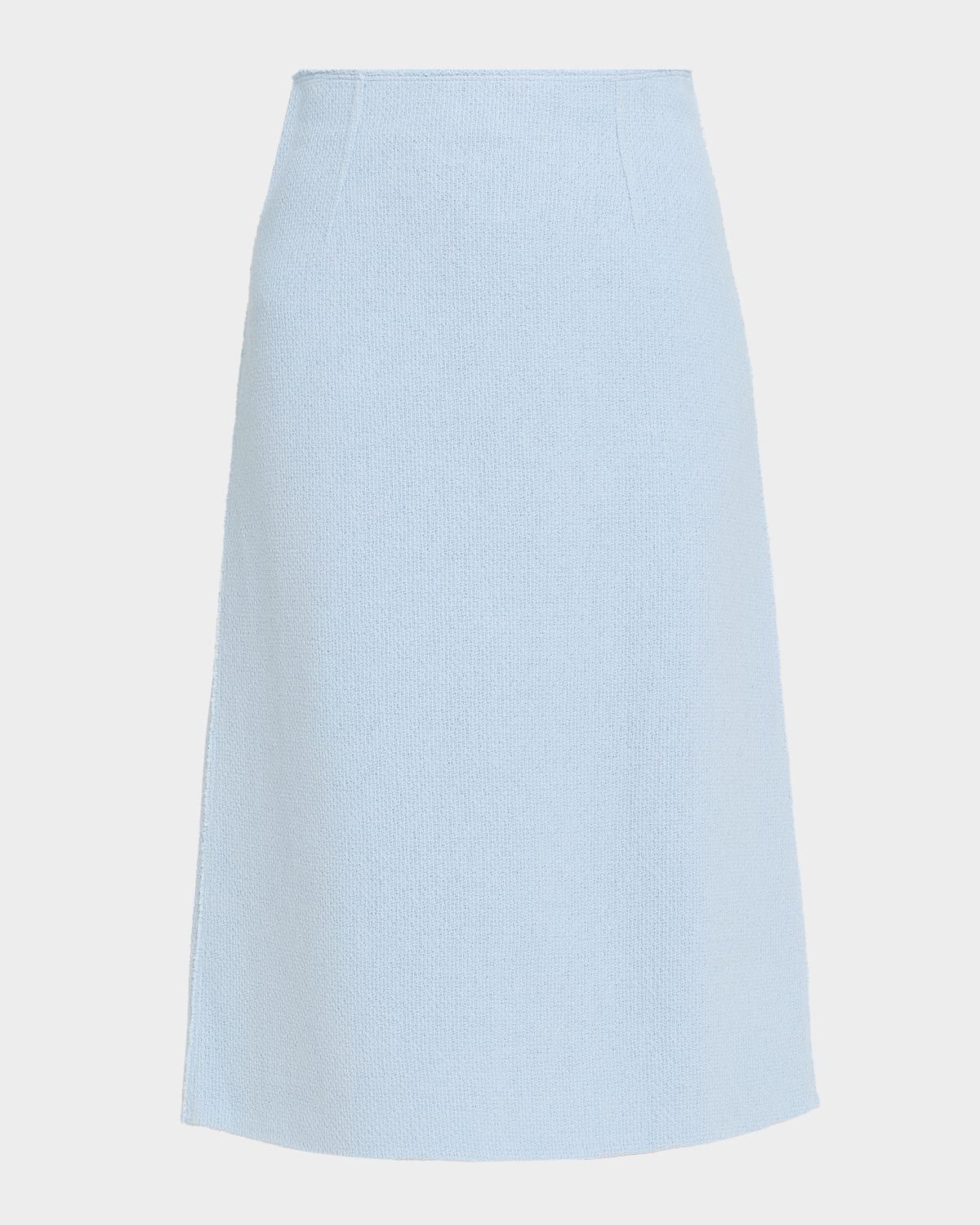 x The Morning Show A-Line Crepe Weave Midi Skirt