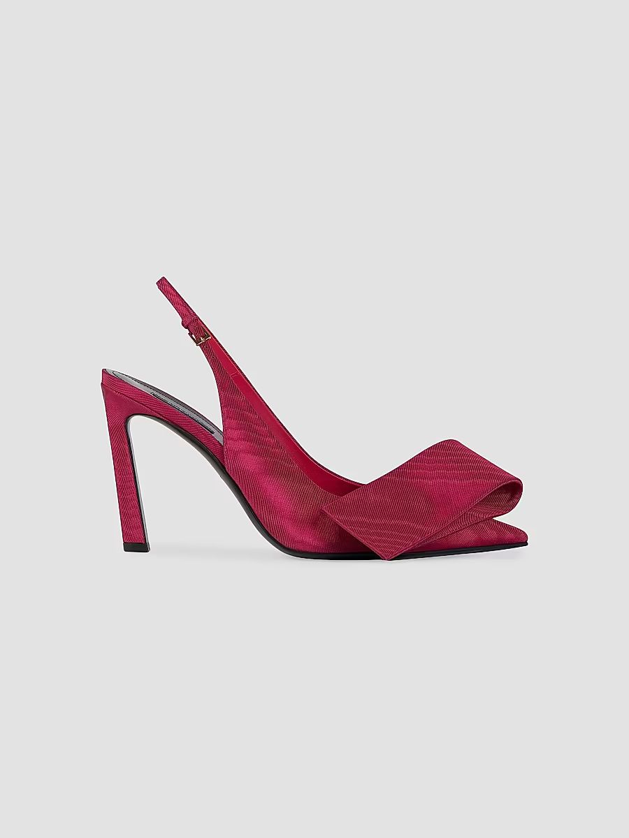 Givenchy Women's Twisted Ribbon Slingbacks Pumps - Lipstick Pink - Size 6