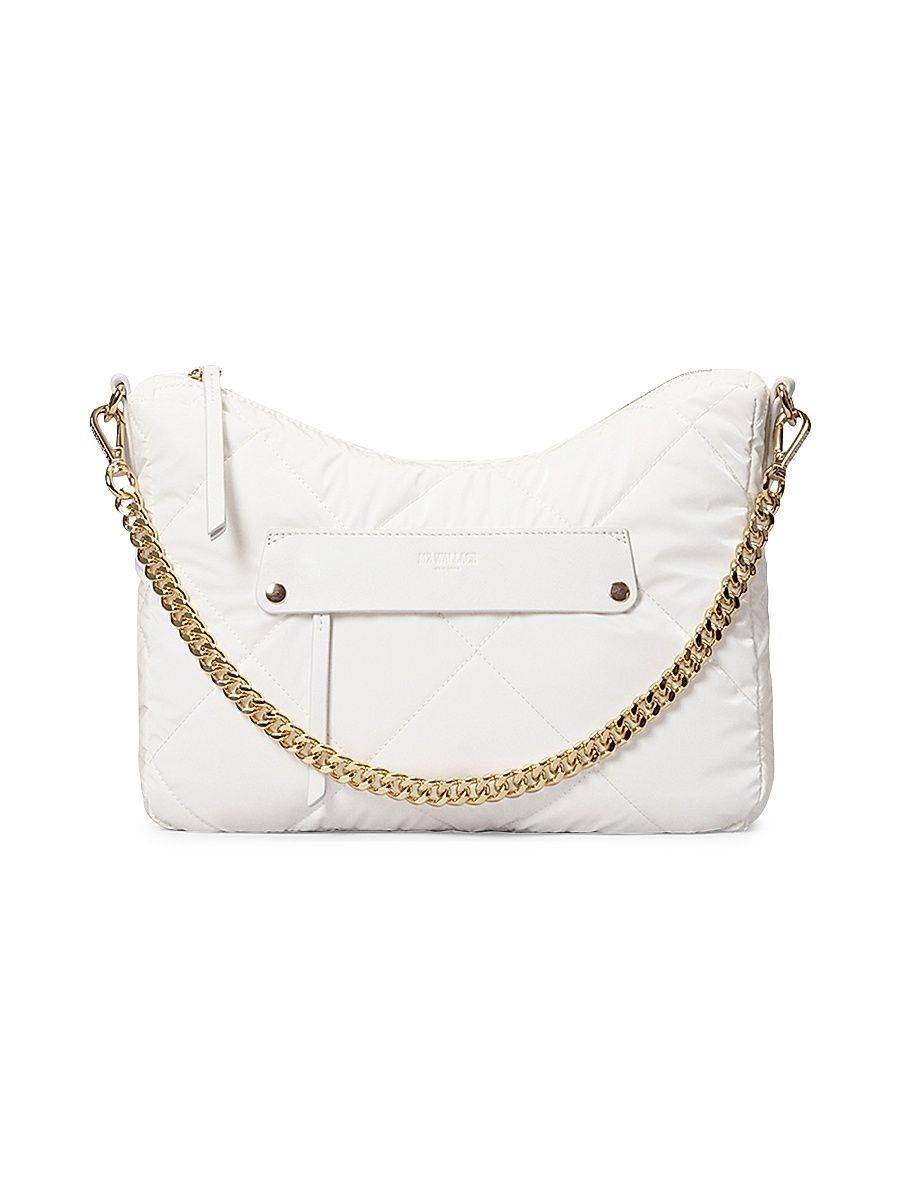 Women's Madison Uptown Quilted Crossbody Bag - White