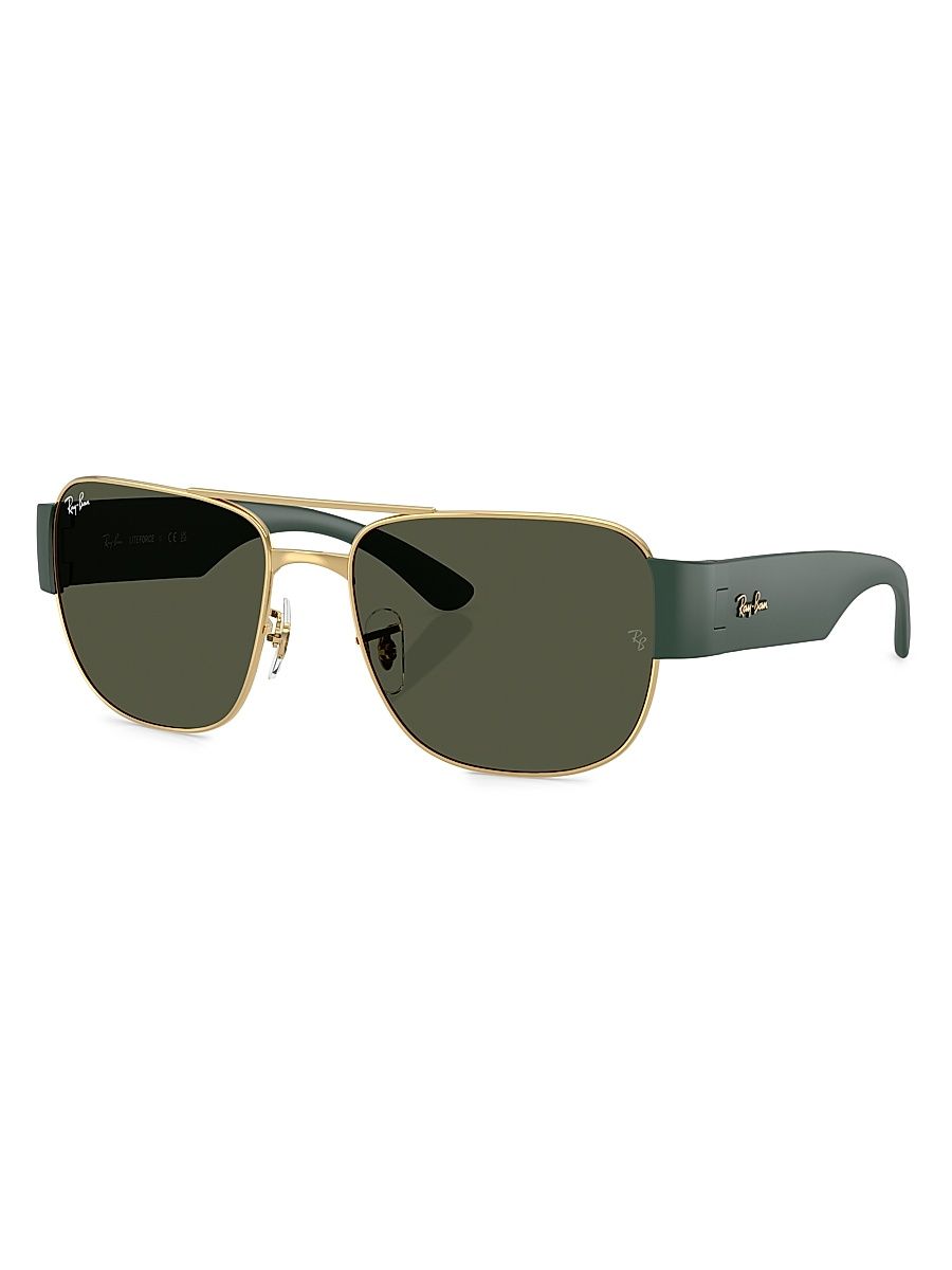 Men's RB3756 59MM Square Sunglasses - Gold Olive
