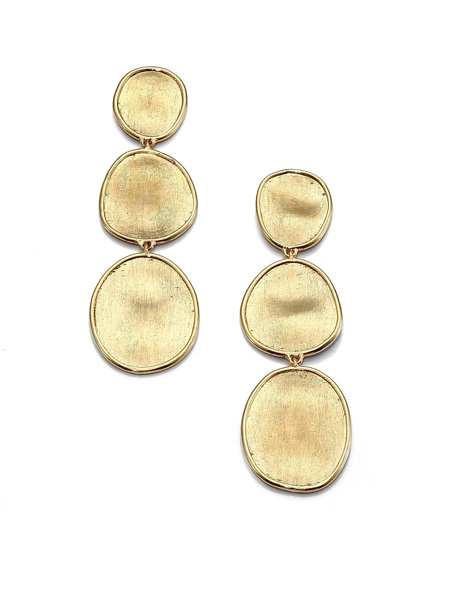Women's Lunaria 18K Yellow Gold Triple-Drop Earrings - Gold