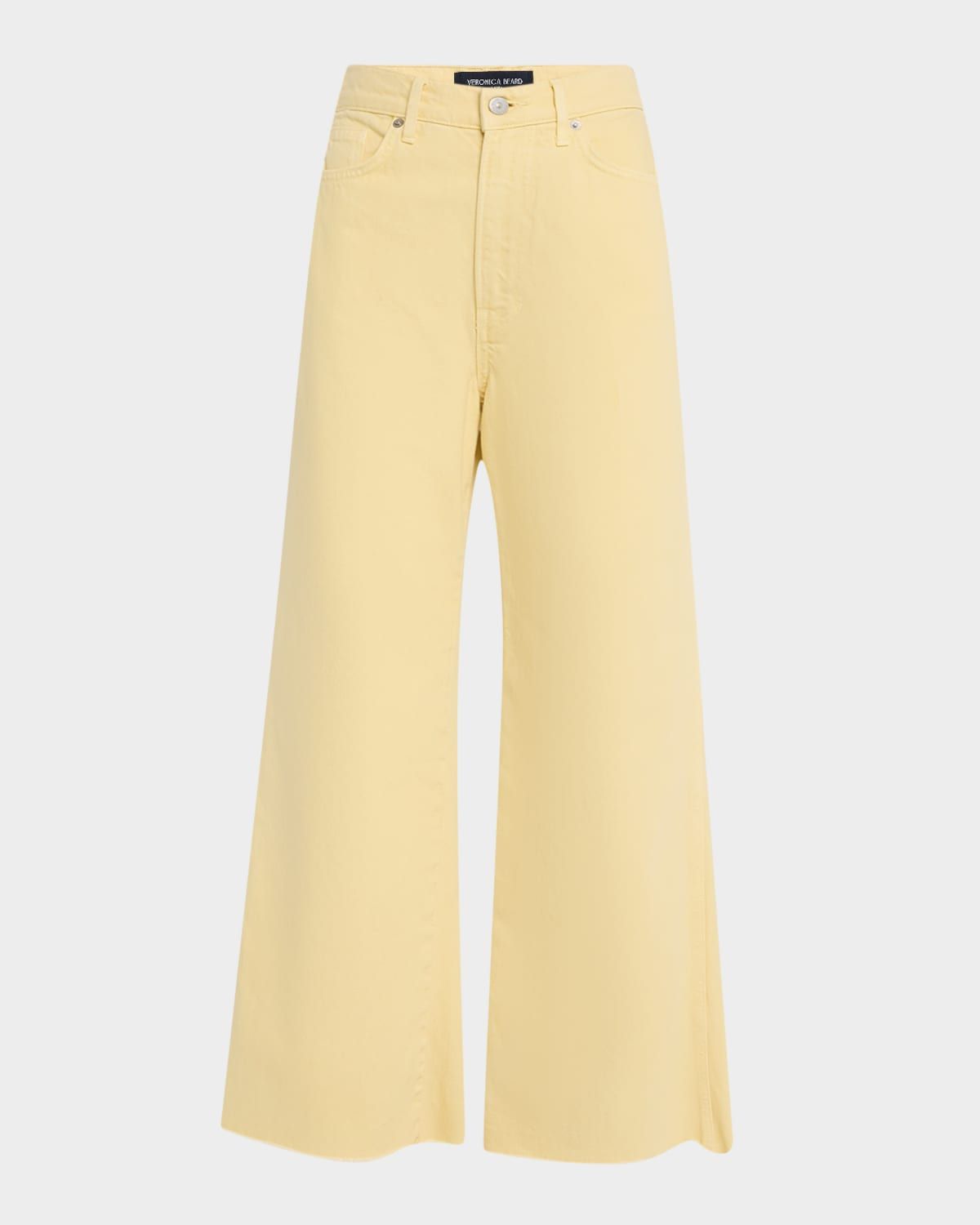 Taylor Cropped High-Rise Wide Jeans