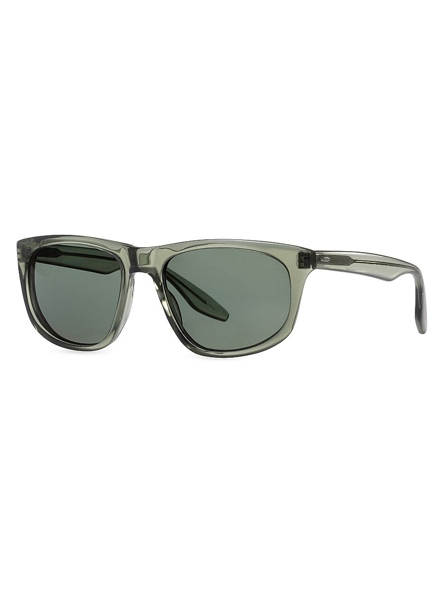 Men's Barton Perreira X 007 Legacy Goldfinger Wrap 55MM Sunglasses - Absinthe Commando