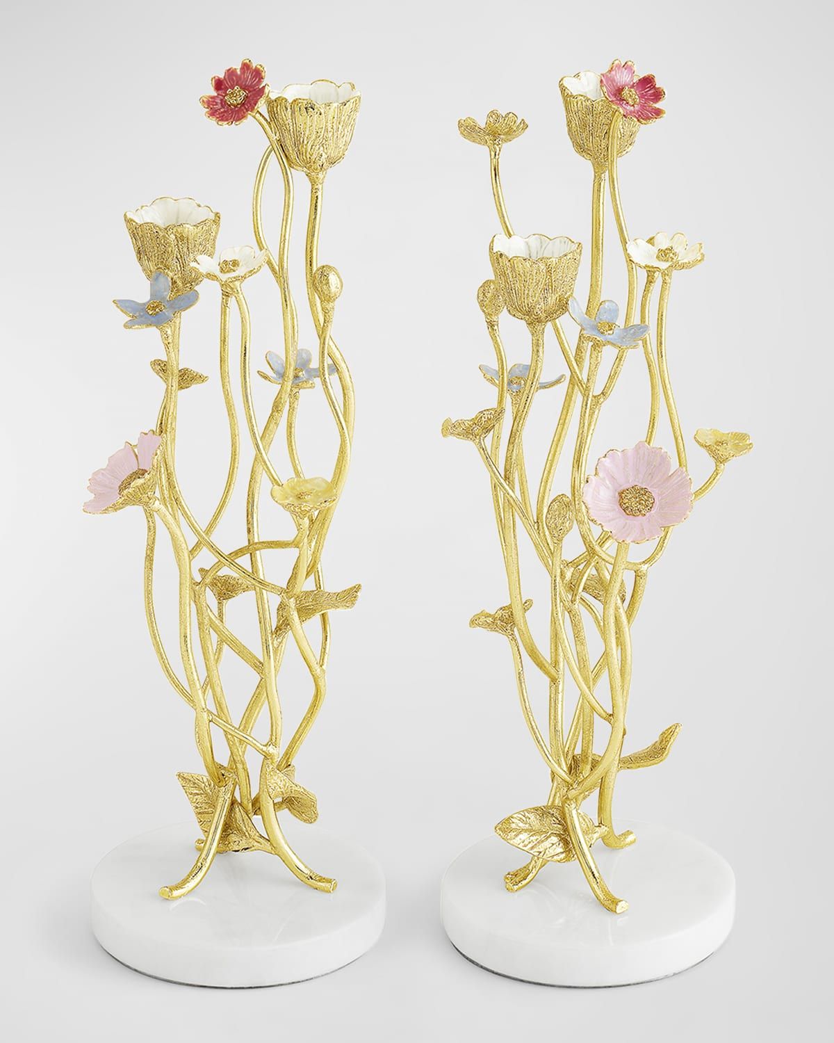 Wildflowers Candleholders, Set of 2