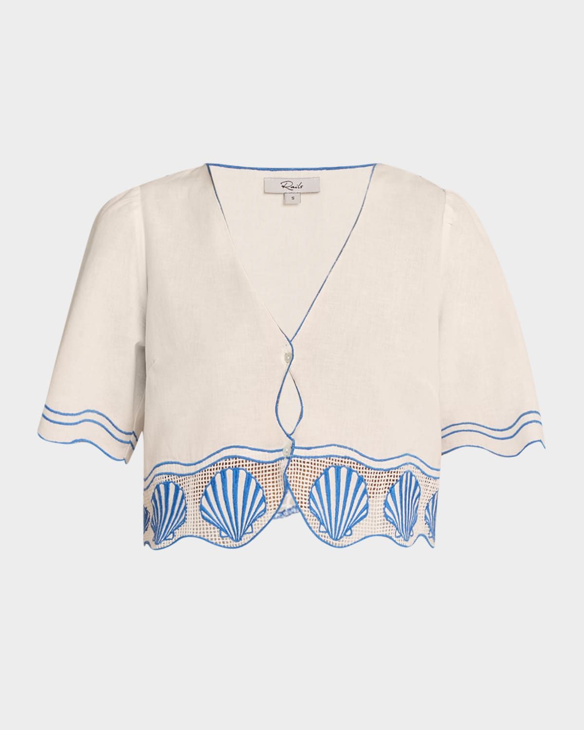 Venice Embroidered Crop Top